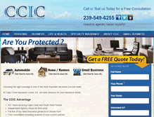Tablet Screenshot of ccicins.com